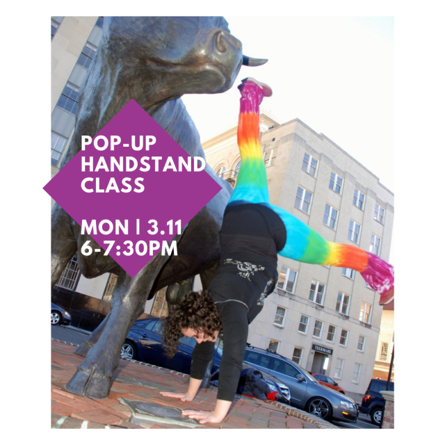 hand stand pop up class